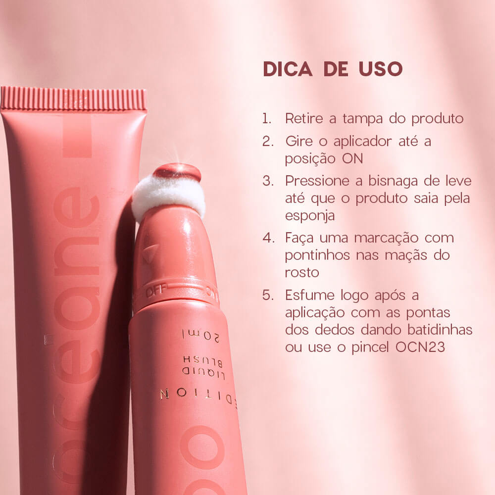 Blush Líquido Rosa Coral Pink - Liquid Blush Glossy Rose Pink Edition 20ml - Imagem 8