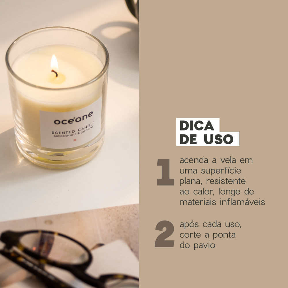 Vela Aromatizada de Capim Limão e Gengibre - Scented Candle 180g - Imagem 4