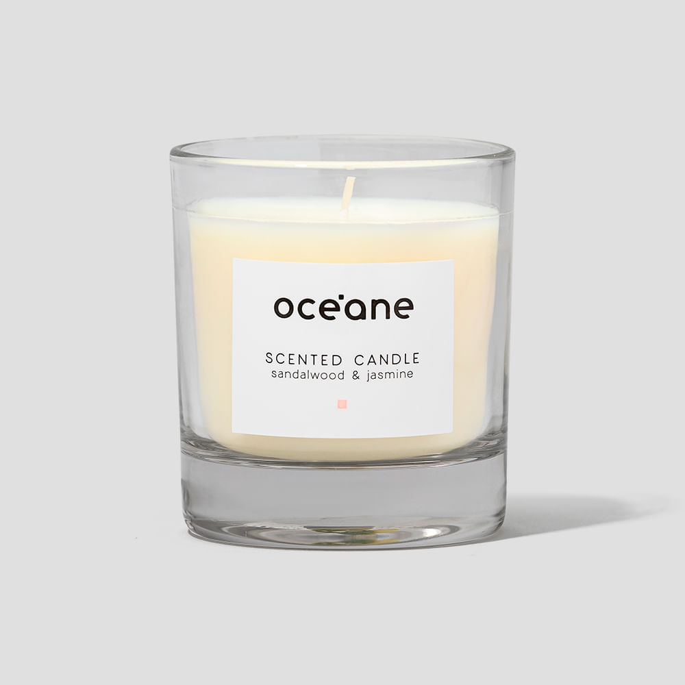 Vela Aromatizada de Sândalo e Jasmim - Scented Candle 180g