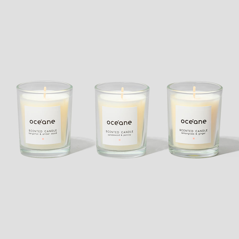Kit com 3 Velas - Scented Candle Set 50g Cada