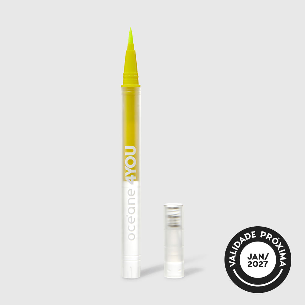 Caneta Delineadora Amarela - Flash Color Pen Neon Yellow 4you 1,2ml