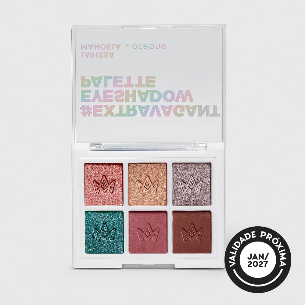 Paleta de Sombras Larissa Manoela By Océane - Extravagant Eyeshadow Palette 7,5g